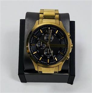Armani Exchange Black Dial Chronograph Unisex Watch AX2137 46mm Very Good |  Buya